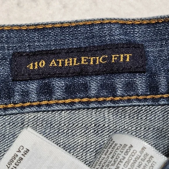 Lucky Brand 410 Jean Men 38x32* Blue Athletic Slim Fit Cotton Blend Stretch - Picture 4 of 10